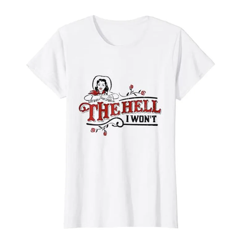 Women's Fashion The Hell I Won't Apparel for Life T-Shirt Country Girl Streetwear Tee Tops Floral Printed Clothes Novelty Gifts
Women's Fashion The Hell I Won't Apparel for Life T-Shirt Country Girl Streetwear Tee Tops Floral Printed Clothes Novelty Gifts