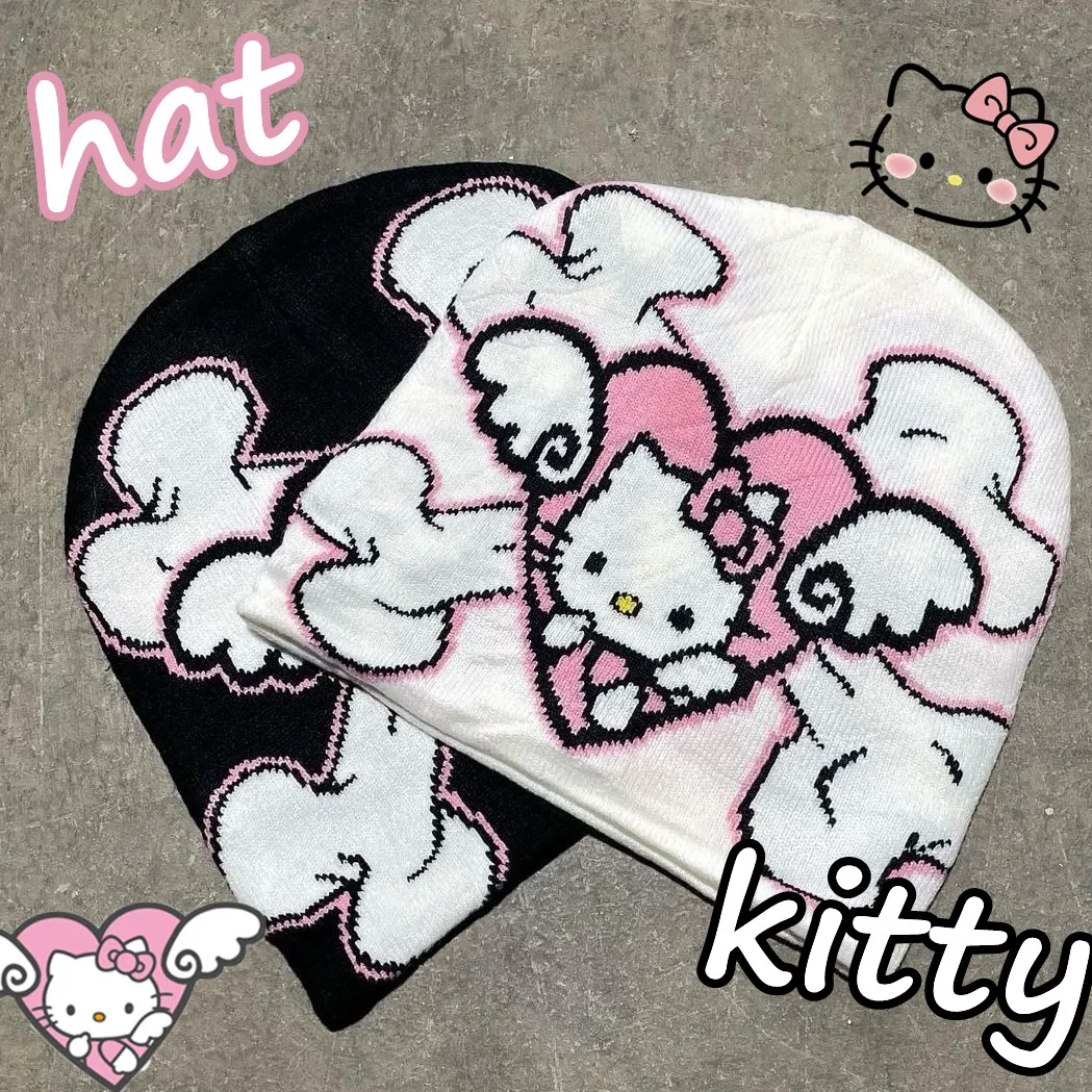 Kawaii Hello Kitty Knitted Hat Student Headgear Fashion Exquisite Girl Accessories Decorate Cartoon Warm Winter Cap Headwear
Kawaii Hello Kitty Knitted Hat Student Headgear Fashion Exquisite Girl Accessories Decorate Cartoon Warm Winter Cap Headwear