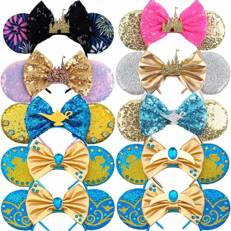 Disney Castle Aladdin Headbands for Girls Kids Mickey Mouse Ears Hairbands Women Bows Hair Accessories Magic Lamp Headwear Gifts
Disney Castle Aladdin Headbands for Girls Kids Mickey Mouse Ears Hairbands Women Bows Hair Accessories Magic Lamp Headwear Gifts