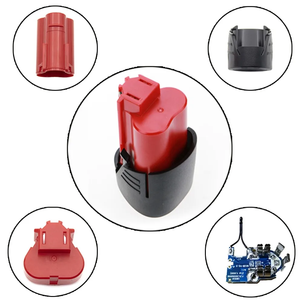New M12 3 Cell Battery Plastic Shell With PCB Circuit Board For 12V Liion Battery 1.3Ah Repair Assemble Battery Pack
New M12 3 Cell Battery Plastic Shell With PCB Circuit Board For 12V Liion Battery 1.3Ah Repair Assemble Battery Pack