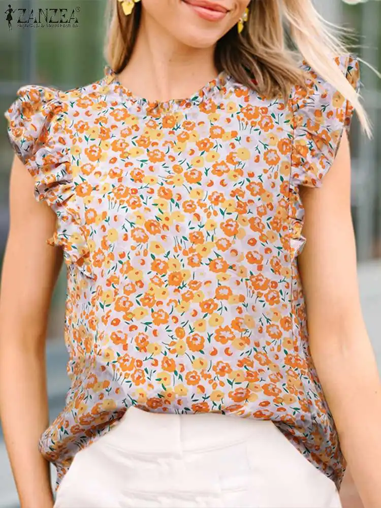 ZANZEA Summer Casual Tunic Tops Bohemian Floral Printed Blouse Woman Short Sleeve O-Neck Blusas Female Elegant Holiday Shirt
ZANZEA Summer Casual Tunic Tops Bohemian Floral Printed Blouse Woman Short Sleeve O-Neck Blusas Female Elegant Holiday Shirt