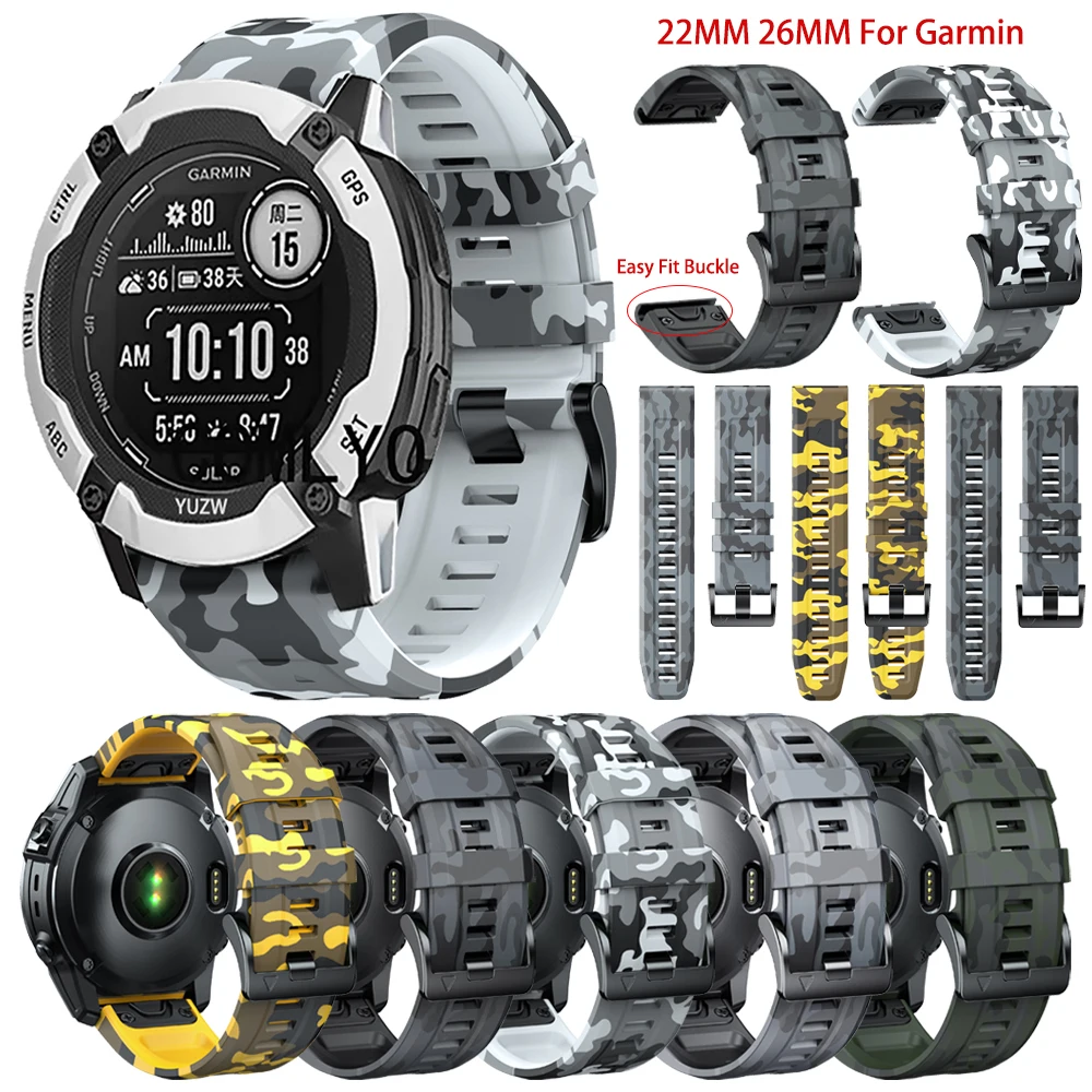 Ремешок силиконовый для наручных часов Garmin Forerunner 965, 955 дюйма, S70, Instinct, 2X, легко подходит под камуфляж, 22, 26 мм
Ремешок силиконовый для наручных часов Garmin Forerunner 965, 955 дюйма, S70, Instinct, 2X, легко подходит под камуфляж, 22, 26 мм