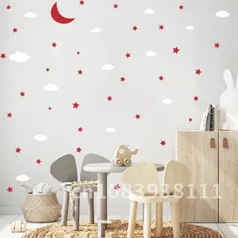 Sticker Wall Moon Clouds Stars Cartoon Kid Baby Room Bedroom Living Room Home Decoration Wallpaper Beautify Combination Stickers
Sticker Wall Moon Clouds Stars Cartoon Kid Baby Room Bedroom Living Room Home Decoration Wallpaper Beautify Combination Stickers