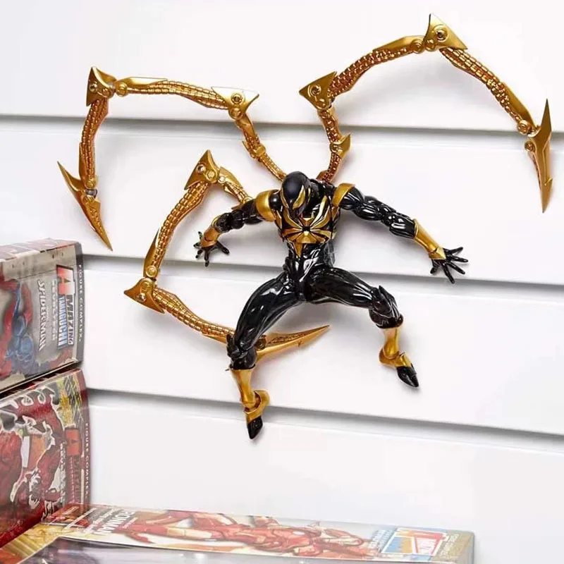 

New Kaiyodo Iron Spiderman Ation Pvc Figurine Amazing Yamaguchi Animation Figure Model Collection Toy Desktop Decorations Gift