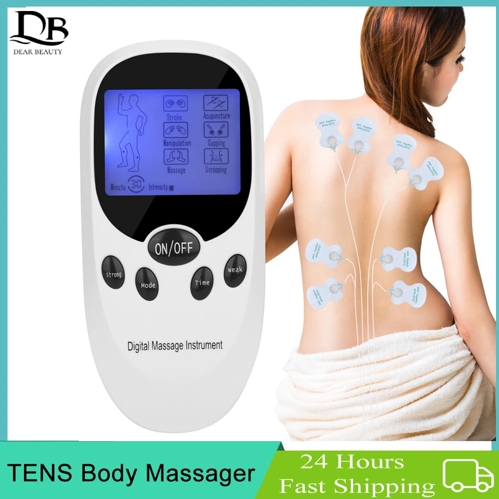 EMS TENS Body Massager Digital Acupuncture Scrapping Eletric Muscle Stimulator Back Neck Massager Pain Relief Therapy Device 
EMS TENS Body Massager Digital Acupuncture Scrapping Eletric Muscle Stimulator Back Neck Massager Pain Relief Therapy Device