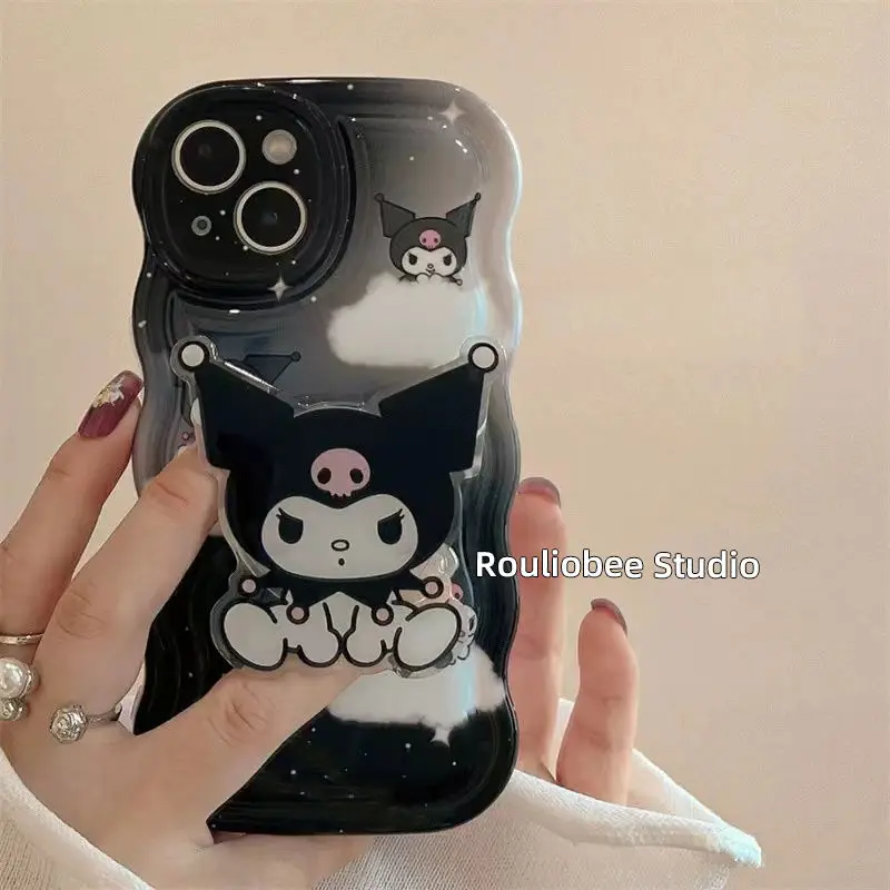 Kawaii Sanrio Diablo Kuromi Phone Case for Iphone with Airbag Stand Silicone Anti-Drop Wavy Edge Chic and Cool
Kawaii Sanrio Diablo Kuromi Phone Case for Iphone with Airbag Stand Silicone Anti-Drop Wavy Edge Chic and Cool