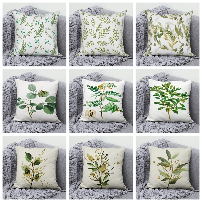 Decorative Throw Pillow Cover 45*45cm Green Leaves Pillow Case Fresh Plant Sofa Cushion Cover for Home Living Room Bed Decor
Decorative Throw Pillow Cover 45*45cm Green Leaves Pillow Case Fresh Plant Sofa Cushion Cover for Home Living Room Bed Decor