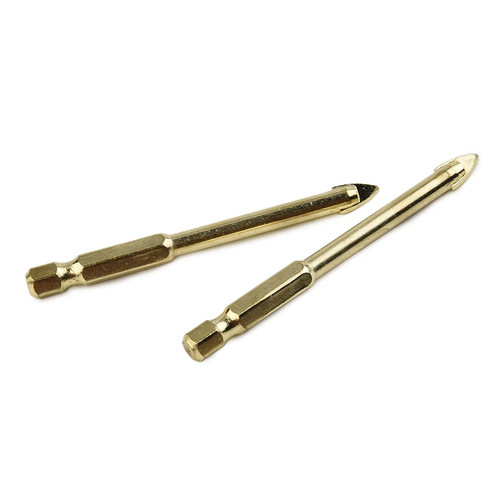 10pcs 6mm Drill Bit Titanium Ceramic Tile Marble Glass Spear Head Hex Shank Workshop Equipment Power Tools Parts Drill Bits
10pcs 6mm Drill Bit Titanium Ceramic Tile Marble Glass Spear Head Hex Shank Workshop Equipment Power Tools Parts Drill Bits