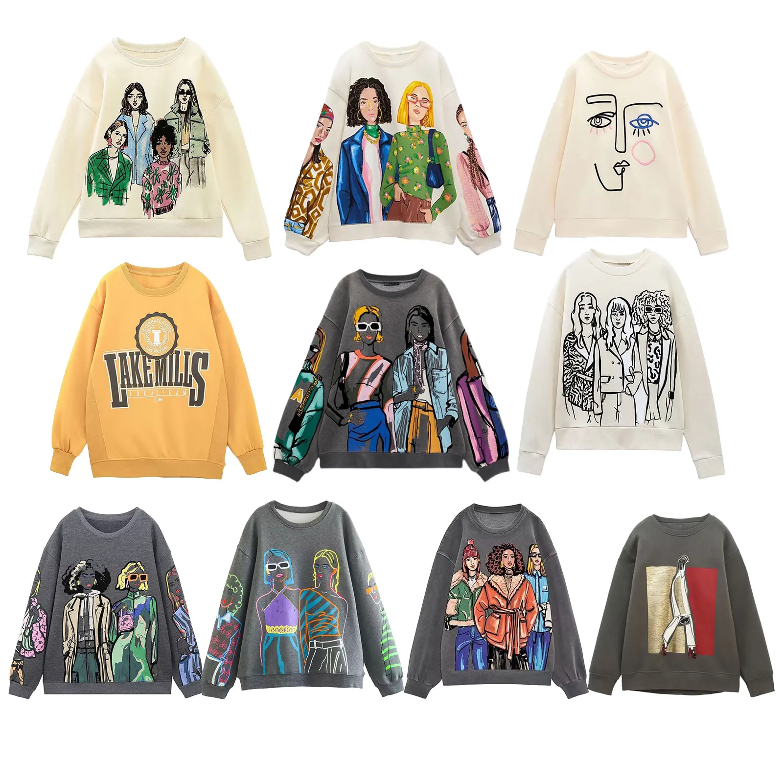 Combhasaki Women's Grunge Oversized Sweatshirts Trendy Girls Print Casual Loose Pullovers Long Sleeve Crew Neck Fall Winter Tops
Combhasaki Women's Grunge Oversized Sweatshirts Trendy Girls Print Casual Loose Pullovers Long Sleeve Crew Neck Fall Winter Tops