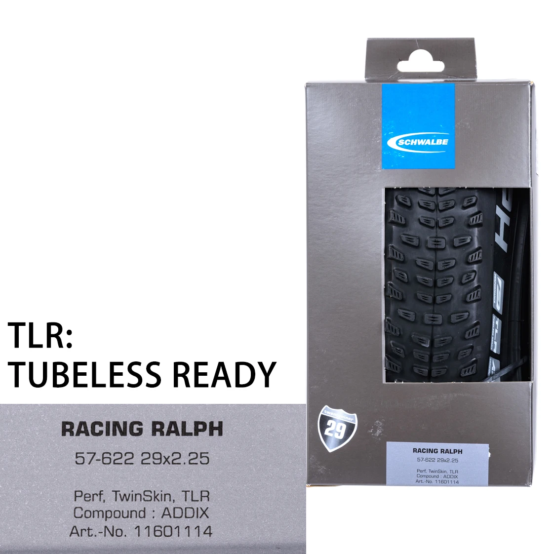 

SCHWALBE Racing Ralph 57-622 29x2.25 Folding Bicycle Tire Performance Tubless TLR Mountain Bike Tyre MTB XC Cycling Parts