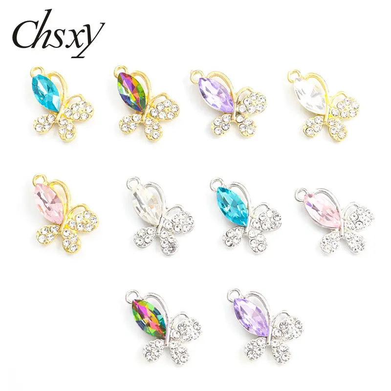 10pcs Trendy Colorful Crystal Butterfly Charms Exquisite Animal Insect Pendants Handmade Jewelry Accessories DIY Necklace Craft
10pcs Trendy Colorful Crystal Butterfly Charms Exquisite Animal Insect Pendants Handmade Jewelry Accessories DIY Necklace Craft