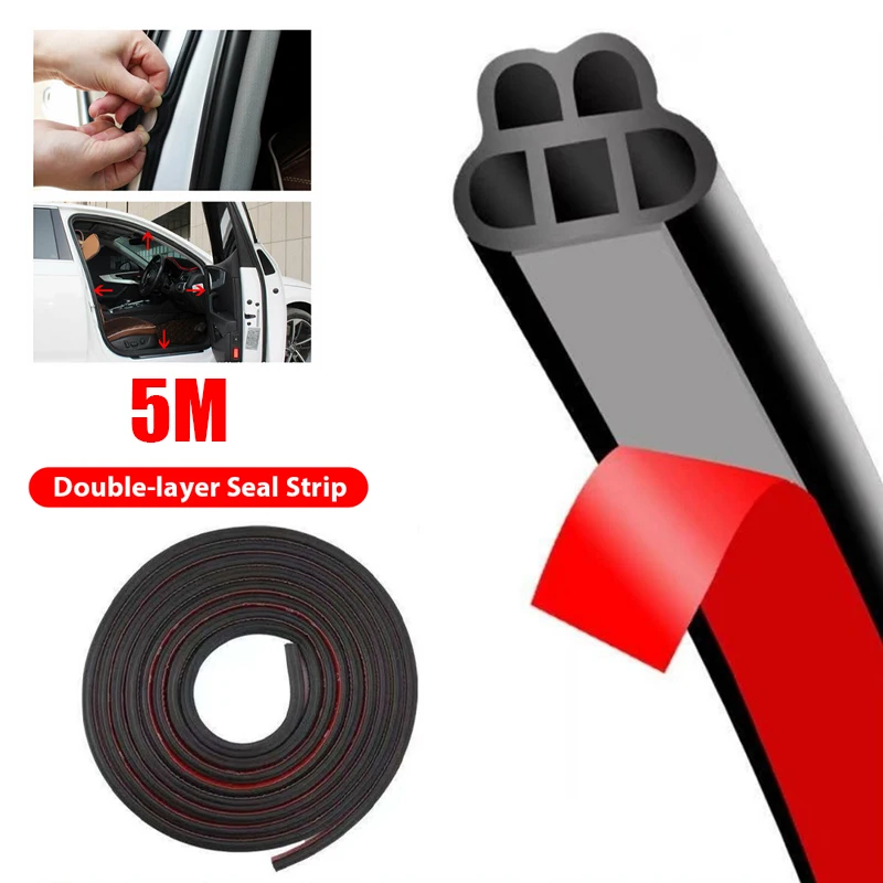 5 Meters Automotive Weather Stripping Self-Adhesive Rubber Seal Cover Car Weatherstrip Rubber Seals Sound Insulation Sealing
5 Meters Automotive Weather Stripping Self-Adhesive Rubber Seal Cover Car Weatherstrip Rubber Seals Sound Insulation Sealing