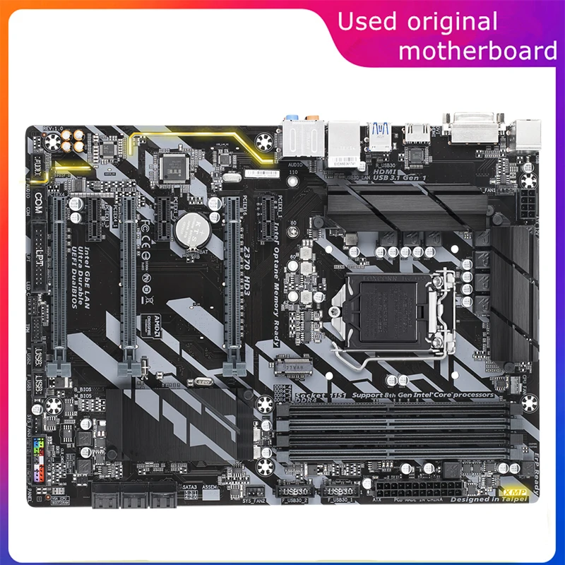 Б/у материнская плата LGA 1151 для компьютера Intel Z370 Z370 HD3 USB3.0 SATA3 DDR4 64 ГБ, десктопная материнская плата 
Б/у материнская плата LGA 1151 для компьютера Intel Z370 Z370 HD3 USB3.0 SATA3 DDR4 64 ГБ, десктопная материнская плата