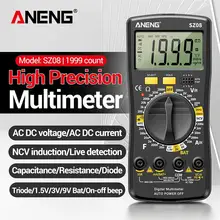 ANENG SZ08 Digital Multimeter Ultra-thin Storage Professional Multimetro Auto Voltmeter AC DC 220V Resistance Handhold Testers
ANENG SZ08 Digital Multimeter Ultra-thin Storage Professional Multimetro Auto Voltmeter AC DC 220V Resistance Handhold Testers