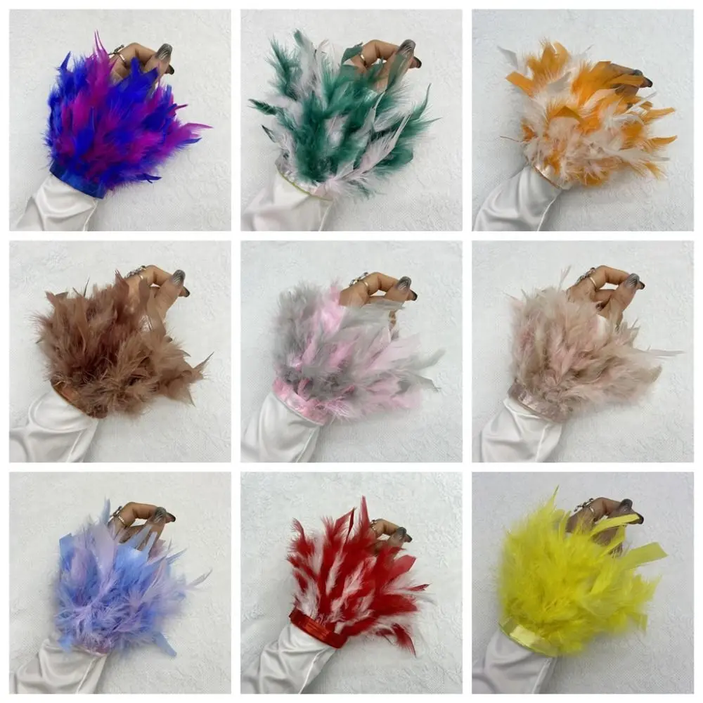 Turkey Feathers Fur Feather Cuffs Hair Loop Bracelet Soft Feather Wristband Circle Fun Colorful Feather Wrist Cuffs
Turkey Feathers Fur Feather Cuffs Hair Loop Bracelet Soft Feather Wristband Circle Fun Colorful Feather Wrist Cuffs