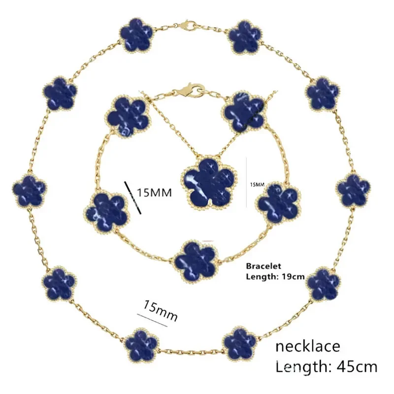 2023 New 925 Sterling Silver Women's Luxury Jewelry High Quality Pidestone Clover Bracelet Jewelry Set Free Shipping With Logo
2023 New 925 Sterling Silver Women's Luxury Jewelry High Quality Pidestone Clover Bracelet Jewelry Set Free Shipping With Logo