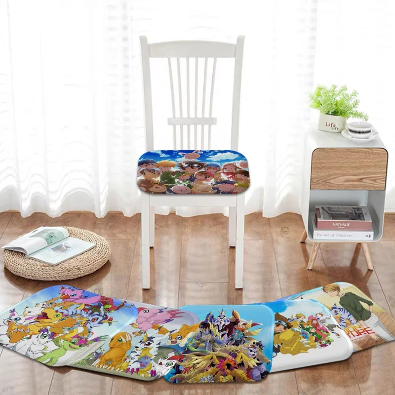 

Anime Digimon Cushion Mat Nordic Printing Chair Cushion Soft Office Car Seat Comfort Breathable 45x45cm Sofa Cushion