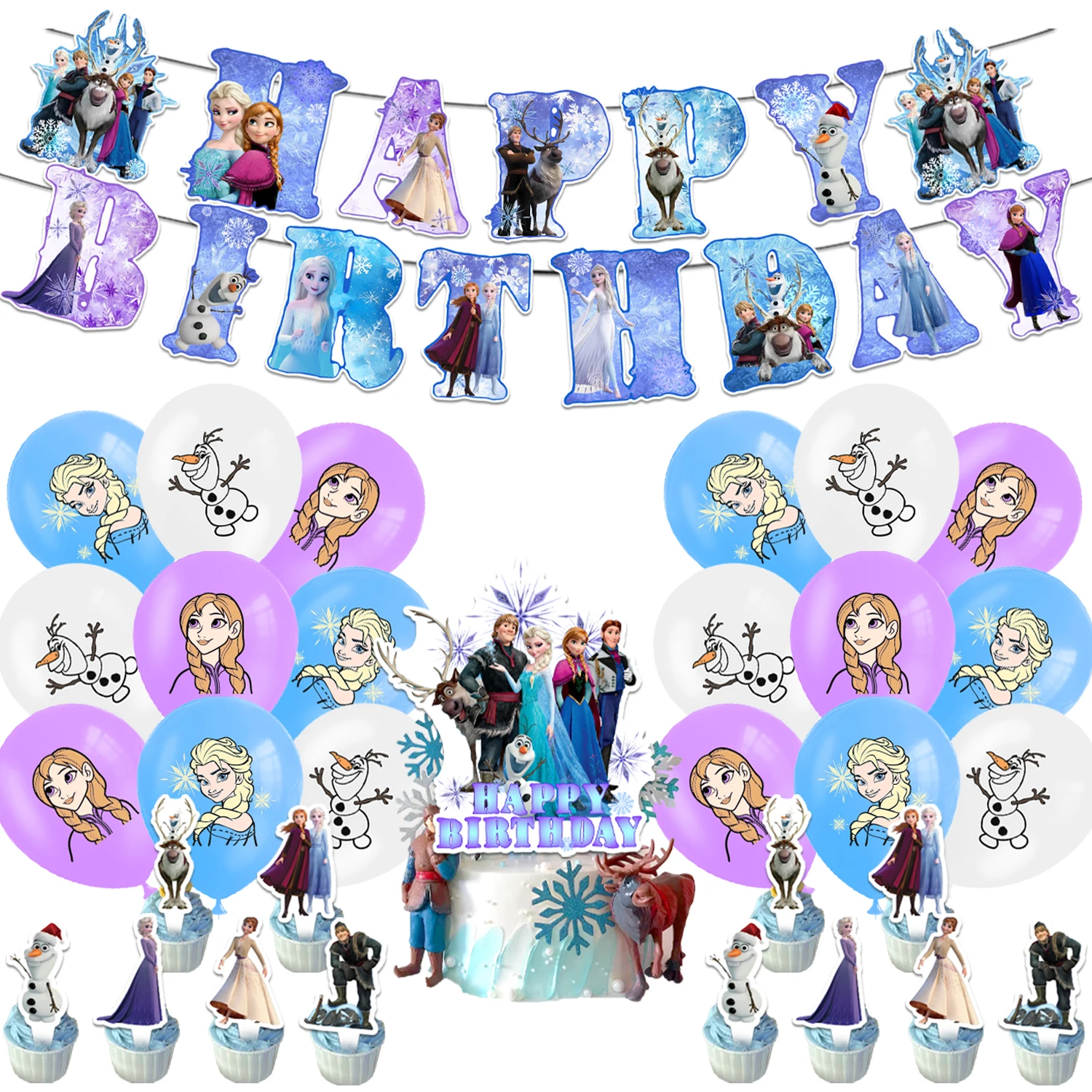 Frozen Girls Princess Theme Birthday Party Decoration Balloon Banner Cake Topper Party Supplies For Baby Shower
Frozen Girls Princess Theme Birthday Party Decoration Balloon Banner Cake Topper Party Supplies For Baby Shower