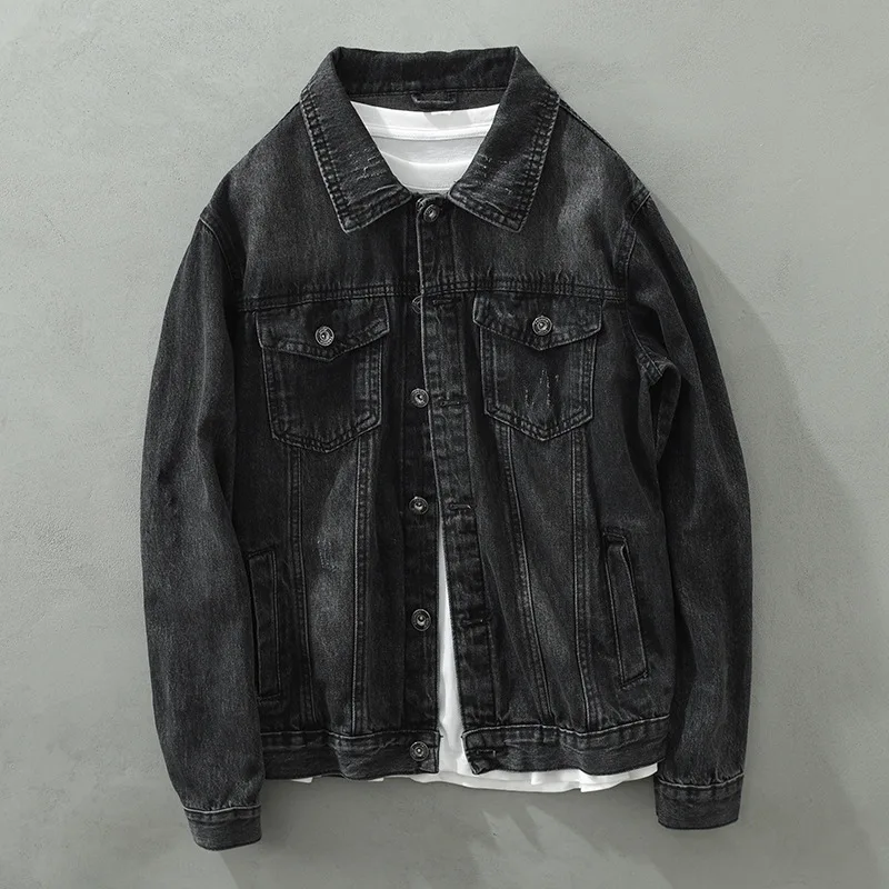 Denim Jacket Men's Japanese Trendy Brand Retro Loose Casual All-match Tooling Jacket 2023 Spring Autumn Classic Print Jean Coat
Denim Jacket Men's Japanese Trendy Brand Retro Loose Casual All-match Tooling Jacket 2023 Spring Autumn Classic Print Jean Coat