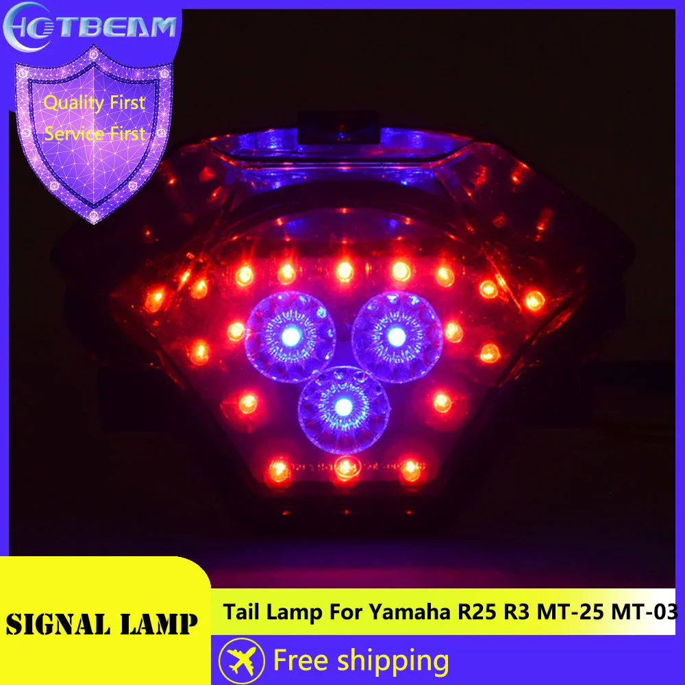 Motorcycle Tail Lamp For Yamaha R25 R3 MT-25 MT-03 MT-07 LED Brake Light Flow Direction Signal Lights 12V Moto Brake Tail Lights
Motorcycle Tail Lamp For Yamaha R25 R3 MT-25 MT-03 MT-07 LED Brake Light Flow Direction Signal Lights 12V Moto Brake Tail Lights