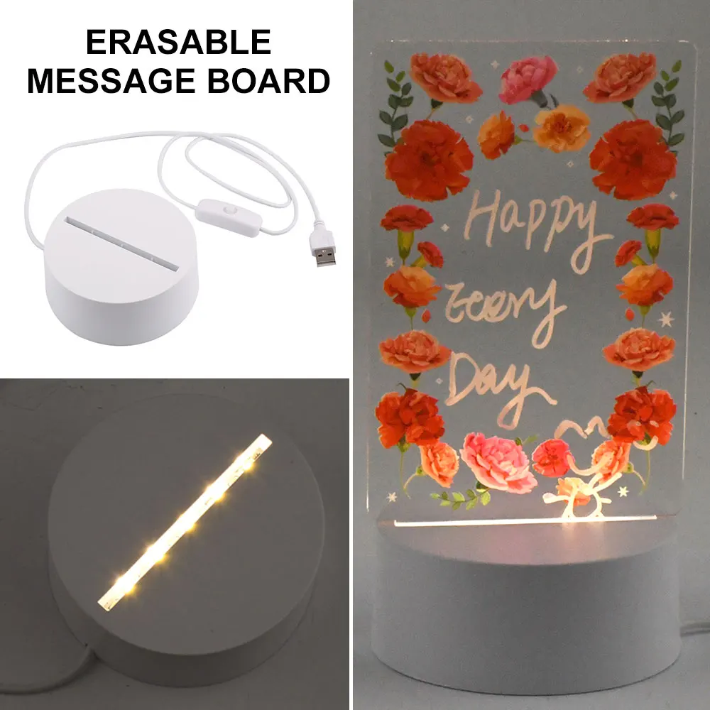 Creative LED Note Borad Night Light Dimming Message Board Lamp with Pen USB Powered Table Lamp Desktop Decoration Birthday Gifts
Creative LED Note Borad Night Light Dimming Message Board Lamp with Pen USB Powered Table Lamp Desktop Decoration Birthday Gifts