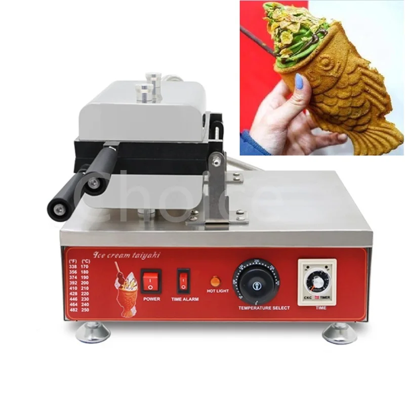 Japanese Open Mouth Fish Waffle Ice Cream Maker Machine Fish-shaped Cake Maker Ice Cream Taiyaki Machine
Japanese Open Mouth Fish Waffle Ice Cream Maker Machine Fish-shaped Cake Maker Ice Cream Taiyaki Machine