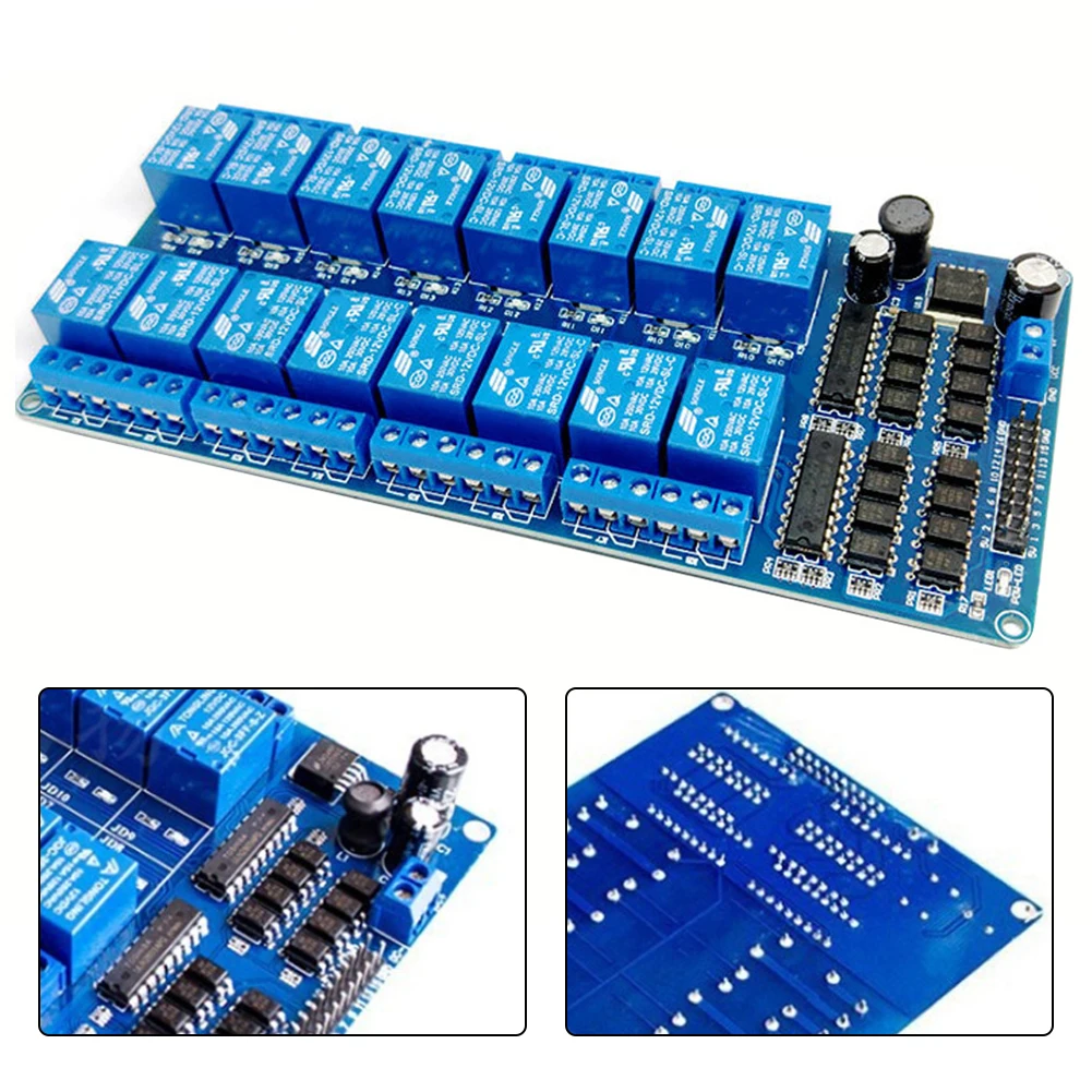 Relay Module DC 5V12V 16 Channel Relay Module Optocoupler Relay Output In Stock Easy Installation Self-contained Supplies
Relay Module DC 5V12V 16 Channel Relay Module Optocoupler Relay Output In Stock Easy Installation Self-contained Supplies