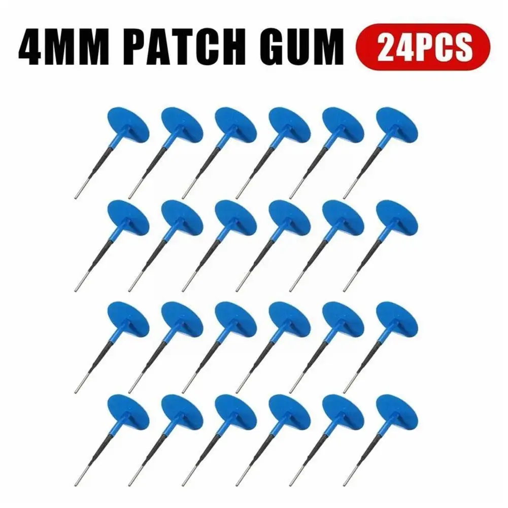 

NEW 24pcs Tyre Puncture Repair Tubeless Wired Mushroom Plug Patch Kit for Car Motorcycle Truck Car professional Tools W2C7