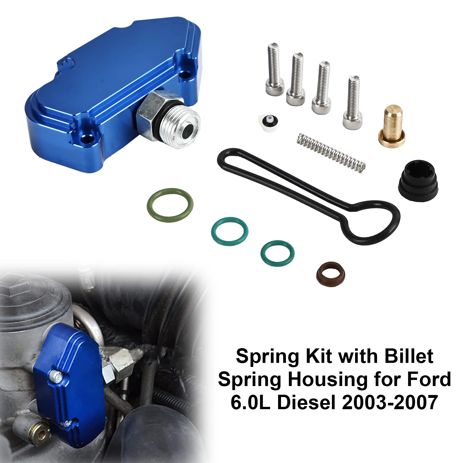 Areyourshop Spring Kit with Billet Spring Housing for Ford 6.0L Diesel 2003-2007 car accessories
Areyourshop Spring Kit with Billet Spring Housing for Ford 6.0L Diesel 2003-2007 car accessories