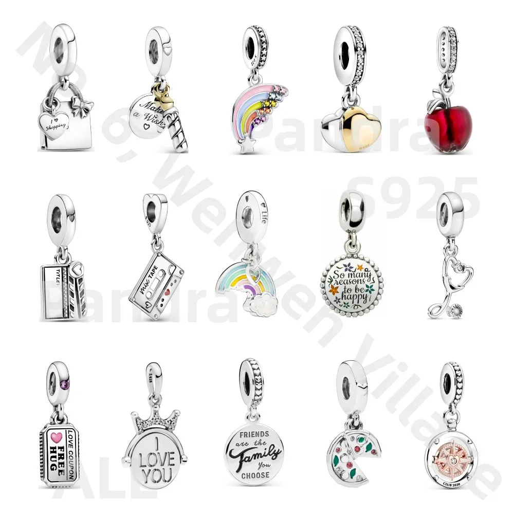 Boutique Silver 925 Enamel Rainbow Pizza Apple Love Charm Beads Suitable for Pandora Original Bracelets DIY Women's Gifts
Boutique Silver 925 Enamel Rainbow Pizza Apple Love Charm Beads Suitable for Pandora Original Bracelets DIY Women's Gifts