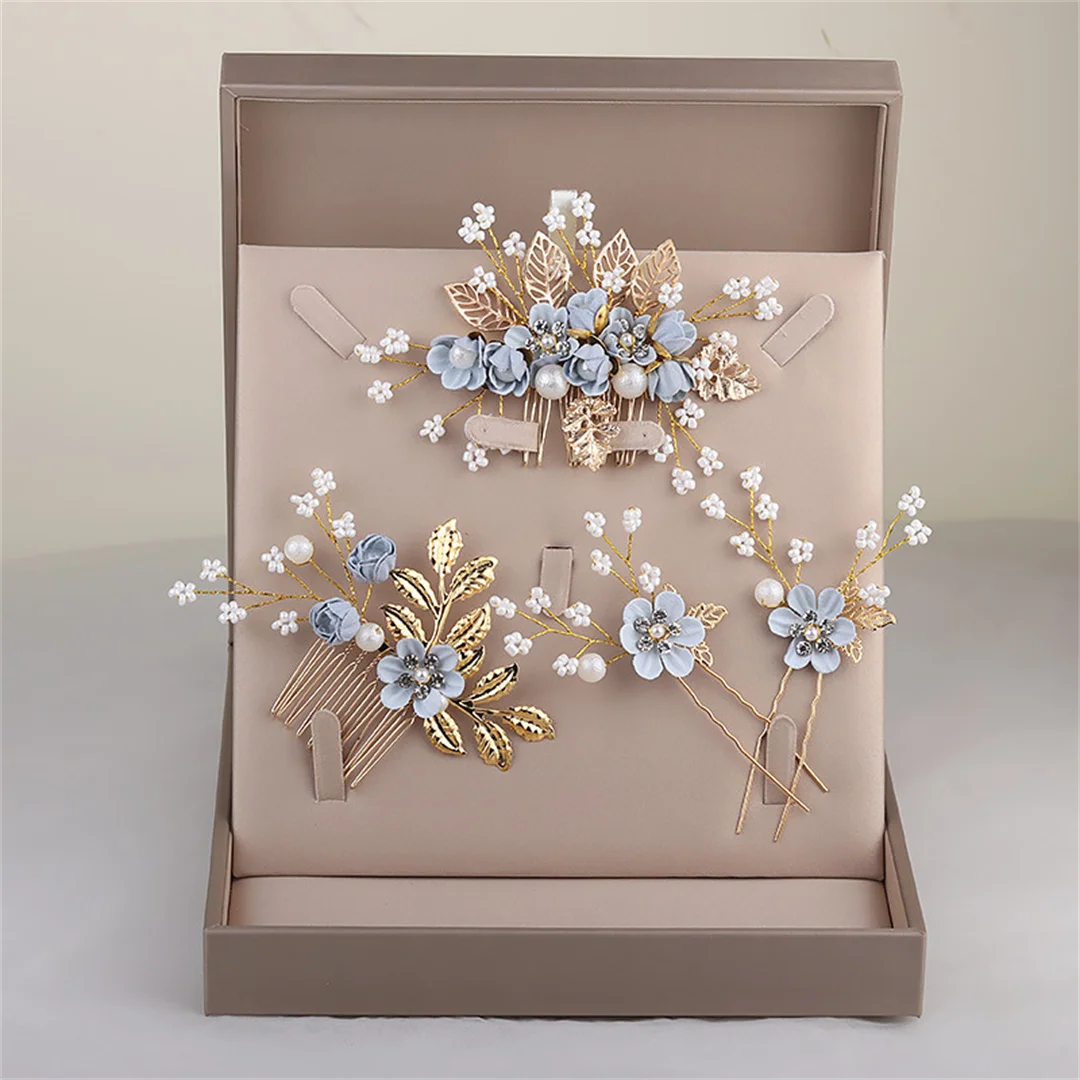 Bridal headdress accessories, wedding dress, fairy beauty three-piece suit, Korean wedding princess pair, hair clip Pearls
Bridal headdress accessories, wedding dress, fairy beauty three-piece suit, Korean wedding princess pair, hair clip Pearls