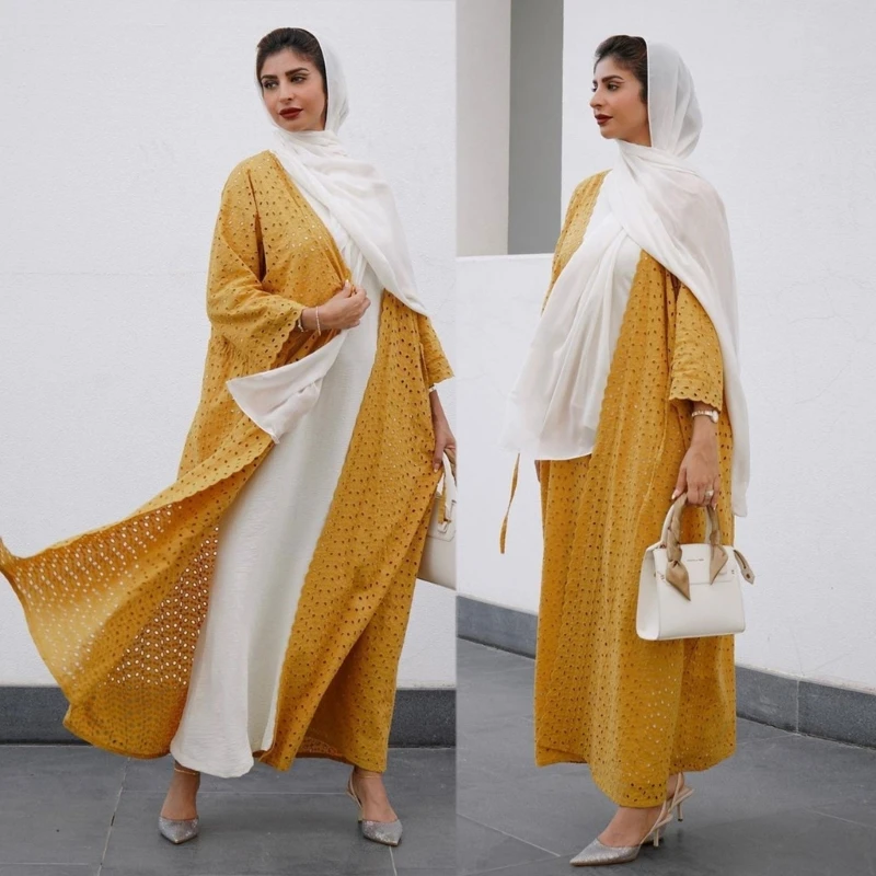 Women Neck Dress Ladies Muslim Dress Open Front Cardigan Middle East Dress
Women Neck Dress Ladies Muslim Dress Open Front Cardigan Middle East Dress
