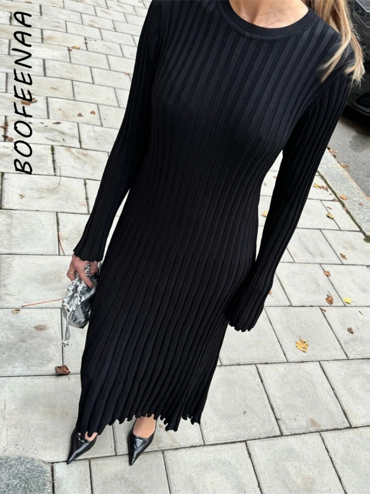 BOOFEENAA Elegant Knit Long Dresses for Women 2024 Spring Clothes Ladies Long Sleeve Pleated Dress White Black C81-EZ55
BOOFEENAA Elegant Knit Long Dresses for Women 2024 Spring Clothes Ladies Long Sleeve Pleated Dress White Black C81-EZ55