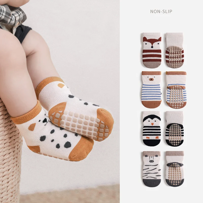 5 Pairs Spring Autumn Anti-slip Baby Socks Cartoon Animal Print Infant Girls Boys Floor Socks
5 Pairs Spring Autumn Anti-slip Baby Socks Cartoon Animal Print Infant Girls Boys Floor Socks