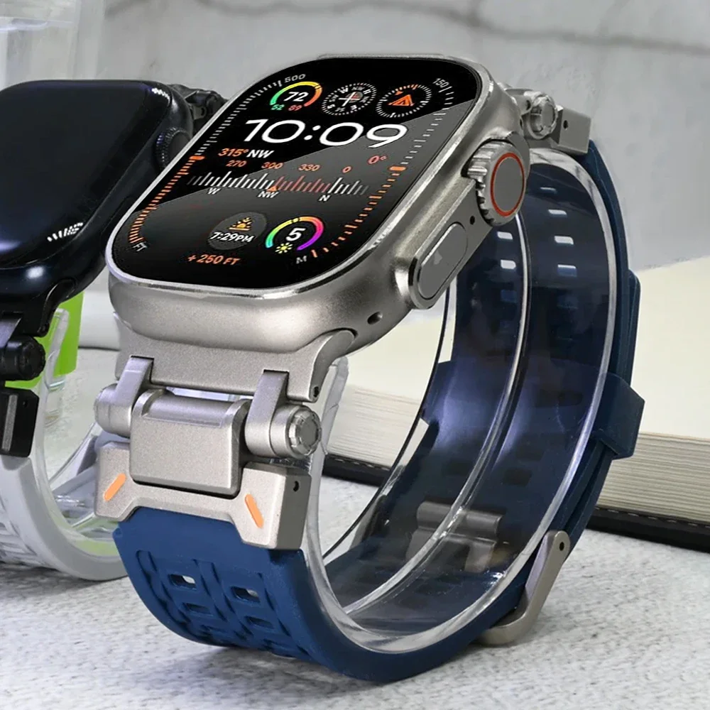 Ремешок силиконовый для Apple Watch series 9 45 мм Ultra 2 49 мм, браслет из нержавеющей стали для Iwatch 8 7 6 Se 5 4 3 44 мм 42 мм
Ремешок силиконовый для Apple Watch series 9 45 мм Ultra 2 49 мм, браслет из нержавеющей стали для Iwatch 8 7 6 Se 5 4 3 44 мм 42 мм