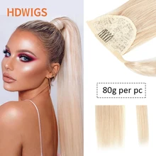 Straight Ponytail 100% Human Remy Hair Extension 80g Per Piece Wrapped Around Human Hairpiece Clip in Drawstring Ponytail Thick 
Straight Ponytail 100% Human Remy Hair Extension 80g Per Piece Wrapped Around Human Hairpiece Clip in Drawstring Ponytail Thick