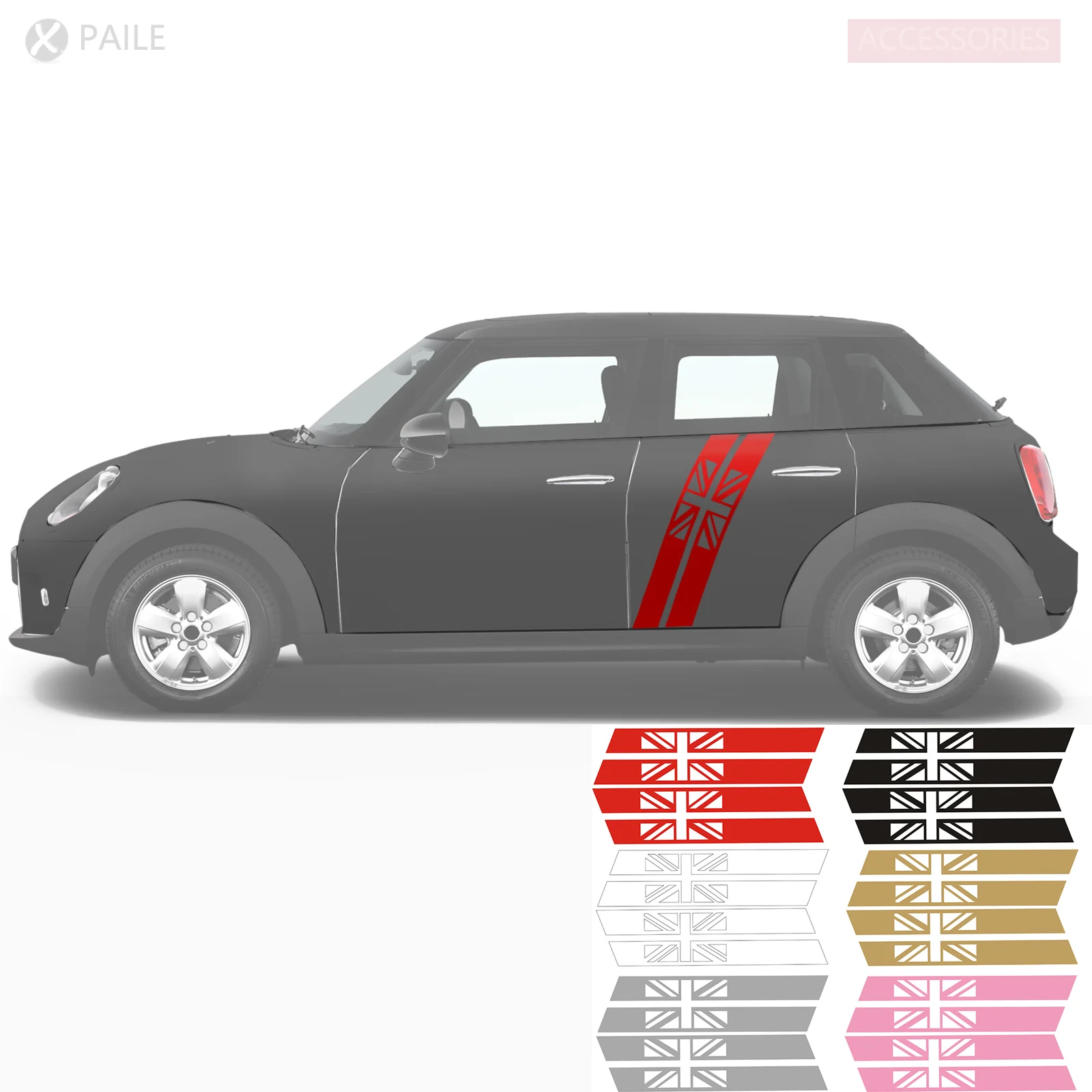 Наклейки на двери, виниловые полосы на заказ, 2 шт., для универсальных, MINI cooper R50, R53, R55, R56, R57, R59, R60, F55, F56, F60
Наклейки на двери, виниловые полосы на заказ, 2 шт., для универсальных, MINI cooper R50, R53, R55, R56, R57, R59, R60, F55, F56, F60