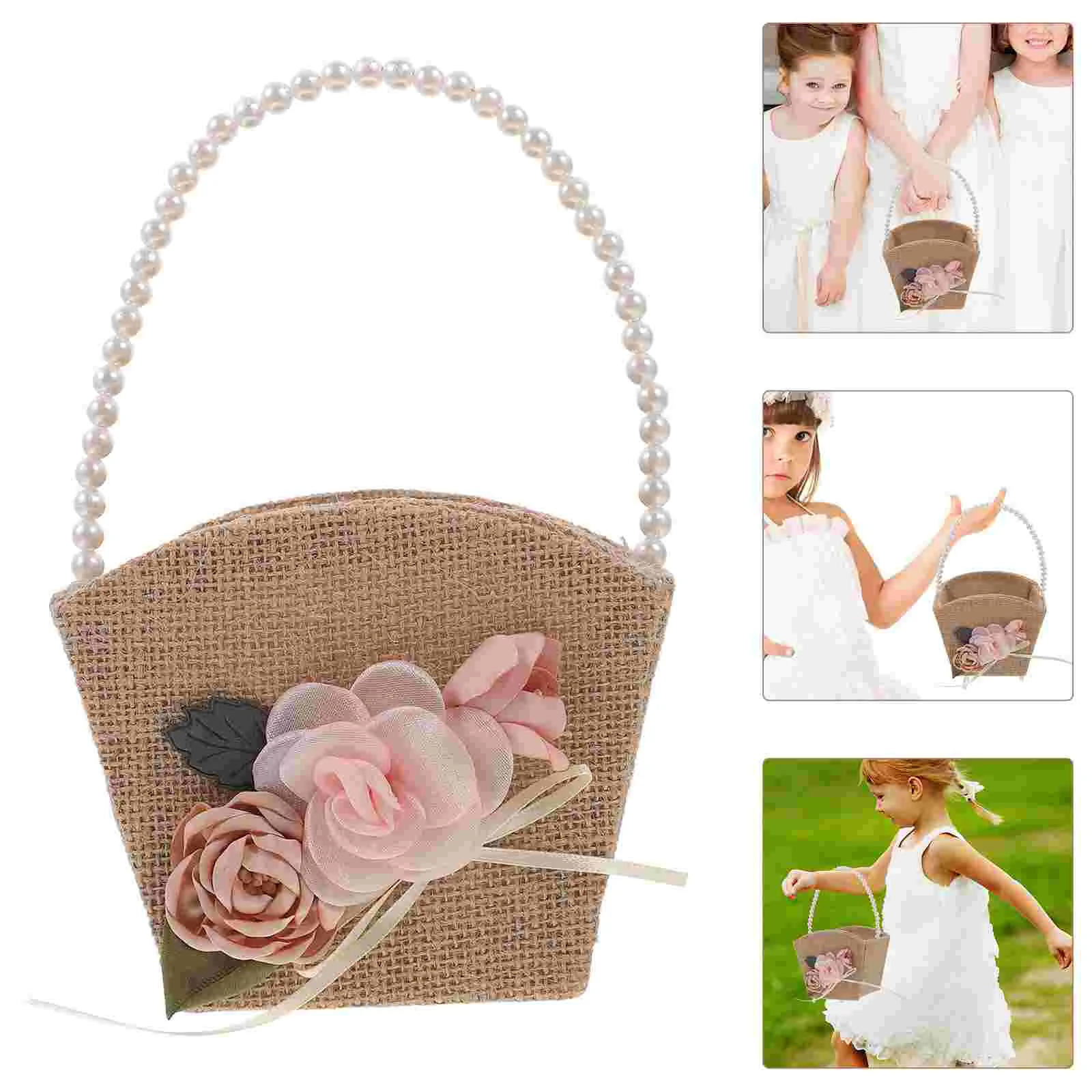 Wedding Party Hand Held Flower Basket for Girl Storage Baskets Bride Pearl Container Girls Supply Child Retro
Wedding Party Hand Held Flower Basket for Girl Storage Baskets Bride Pearl Container Girls Supply Child Retro
