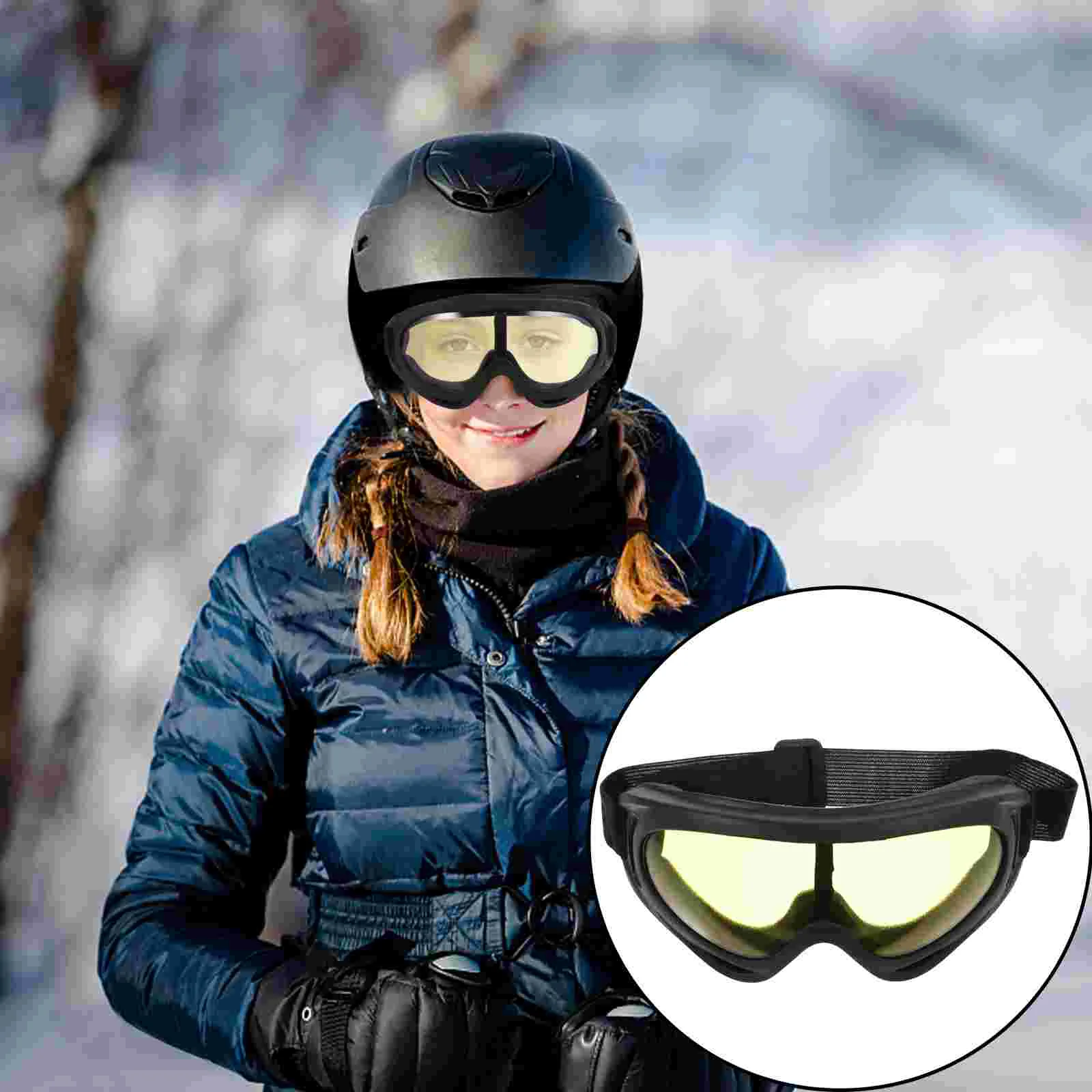 

Ski Goggles Ski Glasses Windproof Snow Goggles Motorcycle Riding Snowmobile Skating Snowboard Eyewear For Men Women