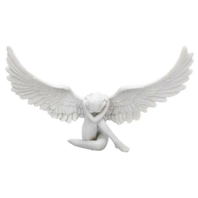 3D Angel Resin Vivid Statue outstretched Wings Angel Ornament Collectible Figurine unique young Angel Fairy girl sculpture decor
3D Angel Resin Vivid Statue outstretched Wings Angel Ornament Collectible Figurine unique young Angel Fairy girl sculpture decor
