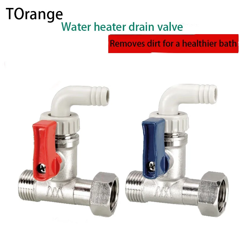 Copper Electric Water Heater Drain Valve 1/2 IN Union Fittings Air Dirt Drainage Pressure Relief Ball Valve Switch
Copper Electric Water Heater Drain Valve 1/2 IN Union Fittings Air Dirt Drainage Pressure Relief Ball Valve Switch