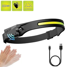 4 Lighting Modes COB LED Headlamp Sensor Headlight USB Rechargeable Head Lamp with Built-in Battery Flashlight Torch Work Light
4 Lighting Modes COB LED Headlamp Sensor Headlight USB Rechargeable Head Lamp with Built-in Battery Flashlight Torch Work Light