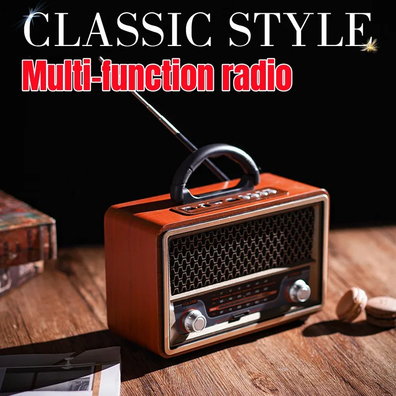 M-157BT Retro Portable Wooden Radio Music Player AM/FM/SW Multifunctional High-quality Bluetooth Speaker Subwoofer Card Audio
M-157BT Retro Portable Wooden Radio Music Player AM/FM/SW Multifunctional High-quality Bluetooth Speaker Subwoofer Card Audio