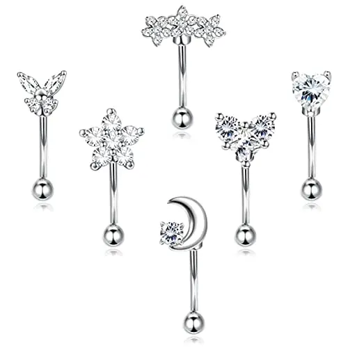 1Pcs 16G Eyebrow Rings Curved Barbell Eyebrow Piercing Rook Piercing Jewelry Cartilage Earring Conch Daith Tragus Helix Earrings
1Pcs 16G Eyebrow Rings Curved Barbell Eyebrow Piercing Rook Piercing Jewelry Cartilage Earring Conch Daith Tragus Helix Earrings