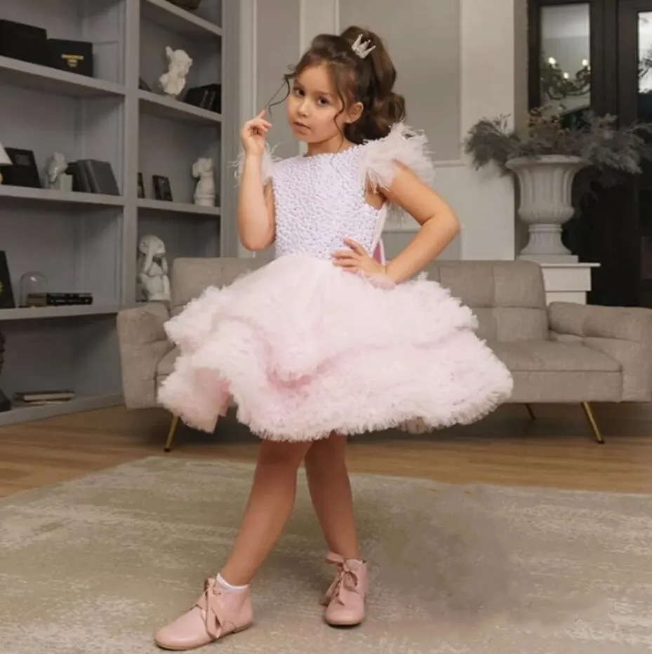 Lovely Baby Girl Birthday Dress with Bow Pearls Decoration Wedding Party Gown Special Ceremony Vestido Tutu for Girls
Lovely Baby Girl Birthday Dress with Bow Pearls Decoration Wedding Party Gown Special Ceremony Vestido Tutu for Girls