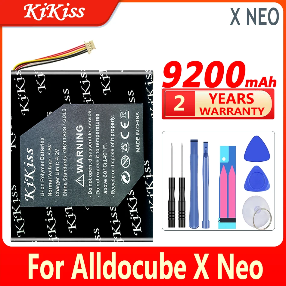 

Аккумулятор KiKiss на 9200 мА · ч для планшетов Alldocube Cube X Neo, диагональ 7 проводов