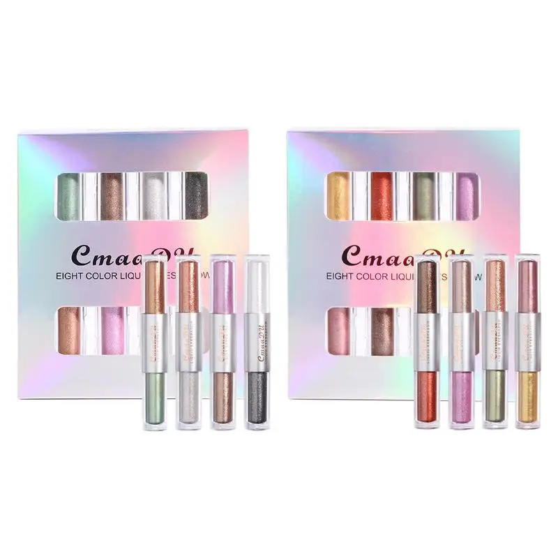 4 Pcs Liquid Eyeshadow Long Lasting Quick-Drying Eyeshadow Makeup Set Shimmer 8 Colors Double Head Design Multi-Dimensional Eye
4 Pcs Liquid Eyeshadow Long Lasting Quick-Drying Eyeshadow Makeup Set Shimmer 8 Colors Double Head Design Multi-Dimensional Eye