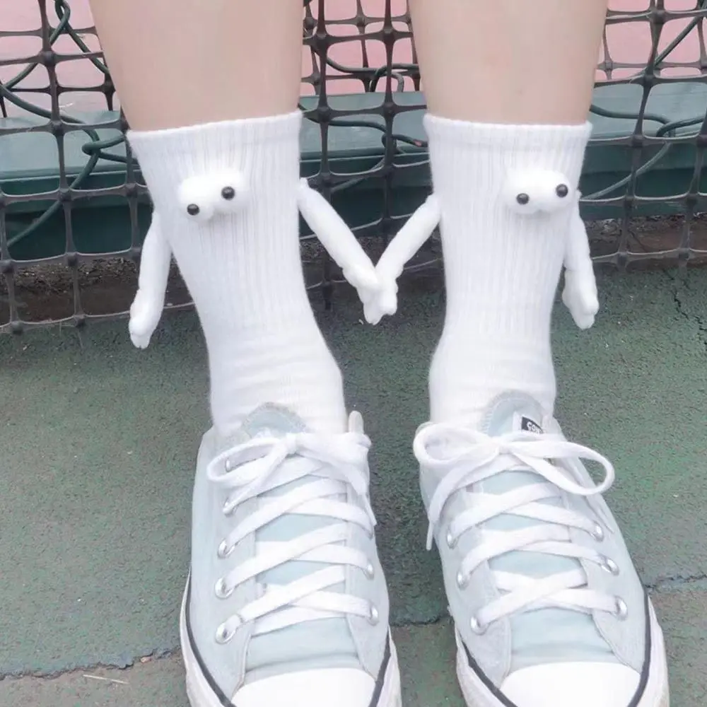 Magnetic Attraction Magnetic Socks Ins Cartoon Cotton Couples Socks Black/white Ankle Holding Hands Socks Men
Magnetic Attraction Magnetic Socks Ins Cartoon Cotton Couples Socks Black/white Ankle Holding Hands Socks Men