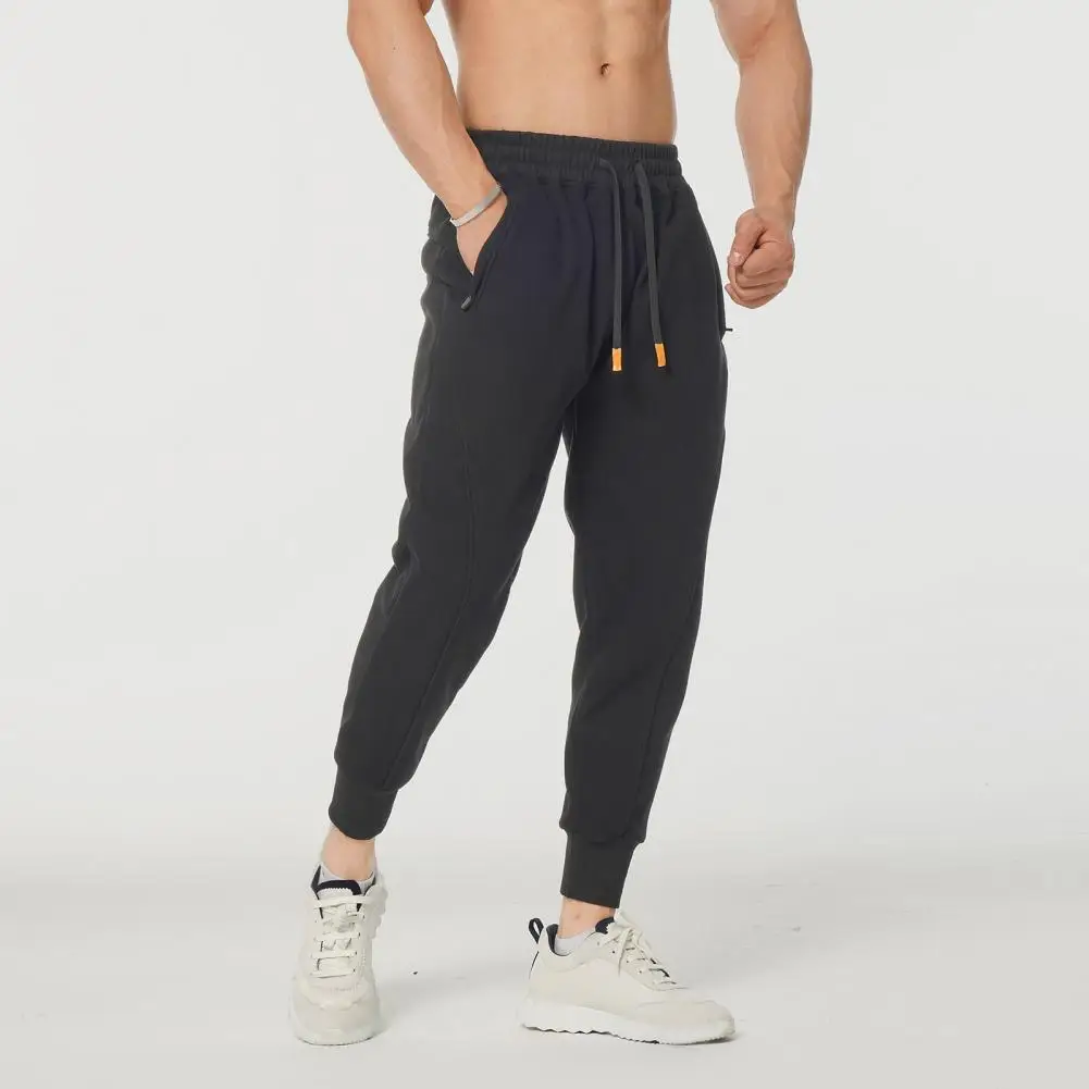 

Solid Joggers Sweatpants Men Casual Slim Pants Cotton Training Trousers Male Gym Fitness Bottoms Autumn Outdoor Sport Trackpants