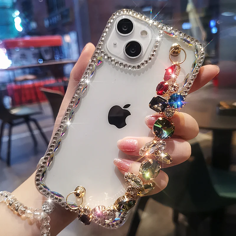 Чехол для IPhone 11 12 13 Pro Max Женский, роскошный чехол с браслетом из драгоценных камней для IPhone 11 12 13, чехол для телефона с бриллиантами
Чехол для IPhone 11 12 13 Pro Max Женский, роскошный чехол с браслетом из драгоценных камней для IPhone 11 12 13, чехол для телефона с бриллиантами